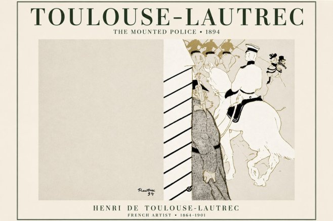 Toulouse-Lautrec The Mounted Police No3 - Poster