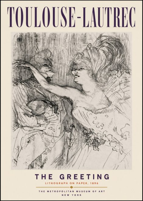 Toulouse-Lautrec The Greeting No2 - Poster