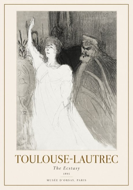 Toulouse-Lautrec The Ecstasy No1 - Poster