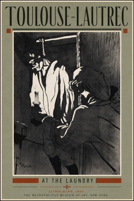 Toulouse-Lautrec At the Laundry No5 - Poster