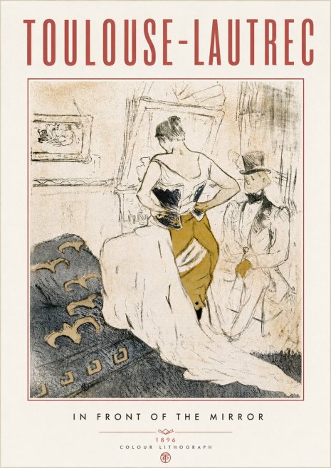 Toulouse-Lautrec In Front of the Mirror No6 - Poster