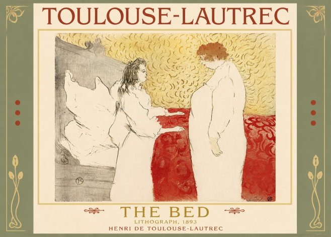 Toulouse-Lautrec The Bed No2 - Poster