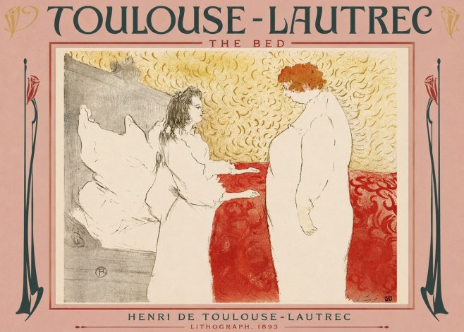 Toulouse-Lautrec The Bed No3 - Poster