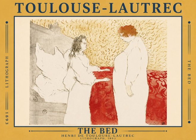 Toulouse-Lautrec The Bed No4 - Poster