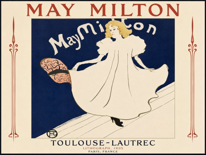 Toulouse-Lautrec May Milton No5 - Poster
