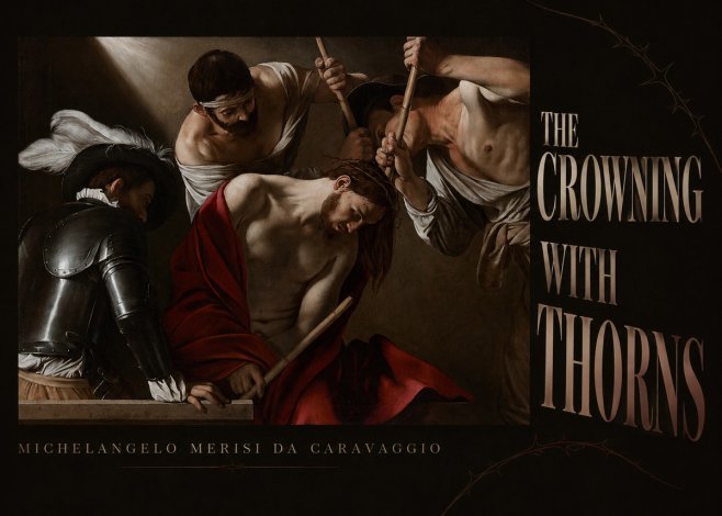 Michelangelo Merisi da Caravaggio The Crowning with Thorns I No5 - Poster