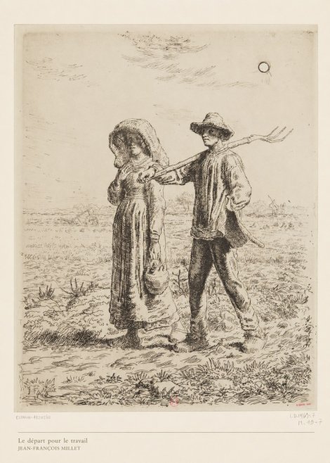 Jean-François Millet Le Départ Pour Le Travail II No6 - Poster