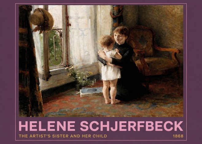 Helene Schjerfbeck The Artist's Sister and Her Child No2 - Poster