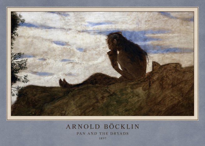 Arnold Böcklin Pan and the Dryads No3 - Poster