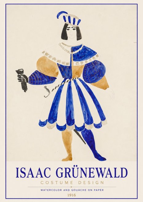 Isaac Grünewald Costume Design III No1 - Poster
