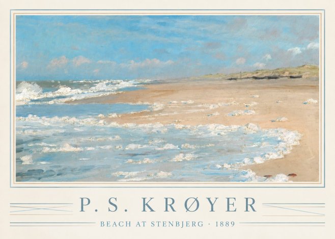 P.S. Krøyer Beach at Stenbjerg · 1889 No5 - Poster