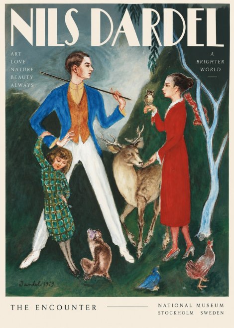 Nils Dardel The Encounter No3 - Poster