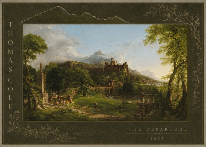 Thomas Cole The Departure II No2 - Poster