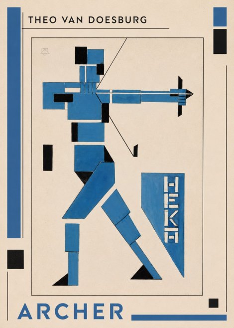 Theo van Doesburg Archer No1 - Poster