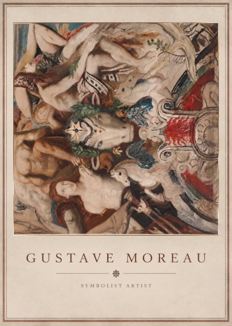 Gustave Moreau Mythological Composition No3 - Poster