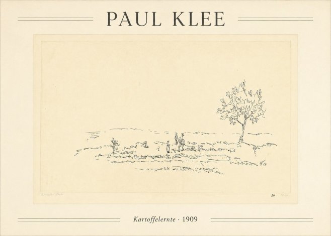 Paul Klee Kartoffelernte · 1909 No1 - Poster