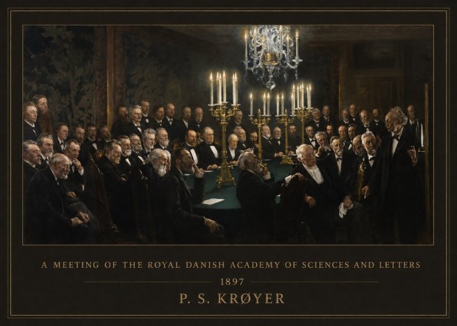 P.S. Krøyer A Meeting at the Royal Danish Academy of Sciences and Letters No6 - Poster
