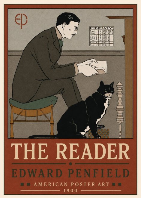 Edward Penfield The Reader I No2 - Poster