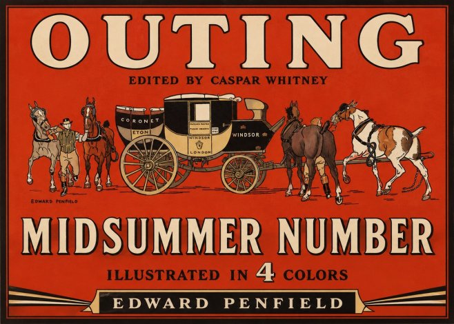 Edward Penfield Outing - Midsummer Number No2 - Poster