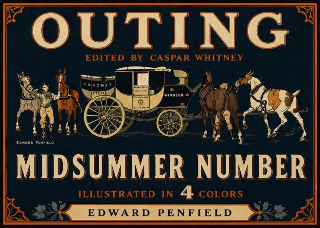 Edward Penfield Outing - Midsummer Number No5 - Poster