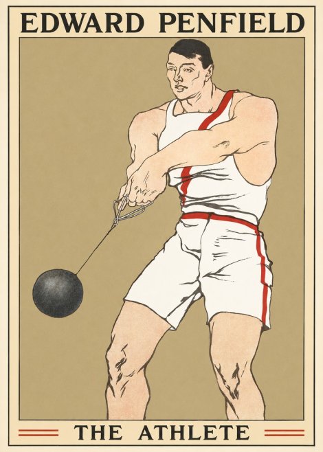 Edward Penfield The Athlete No1 - Poster