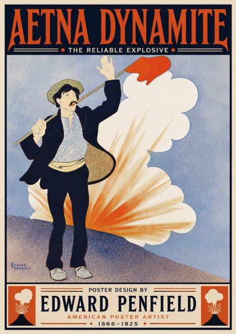 Edward Penfield Aetna Dynamite No6 - Poster