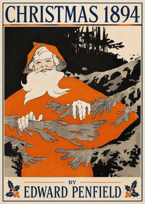 Edward Penfield Christmas 1894 No4 - Poster