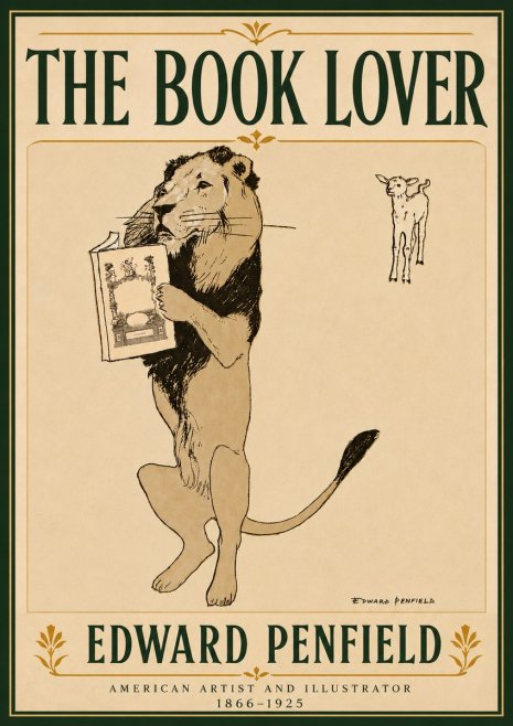 Edward Penfield The Book Lover No6 - Poster