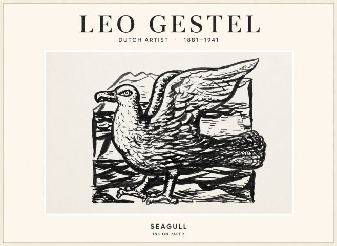 Leo Gestel Seagull No1 - Poster