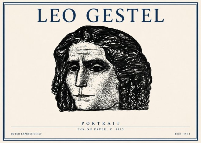 Leo Gestel Portrait No3 - Poster