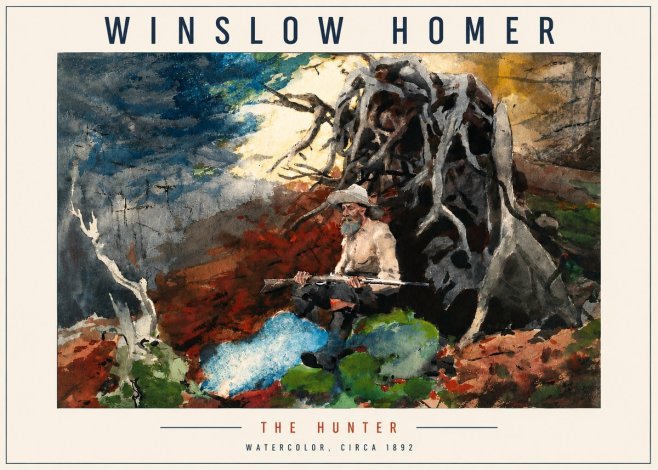 Winslow Homer The Hunter No4 - Poster