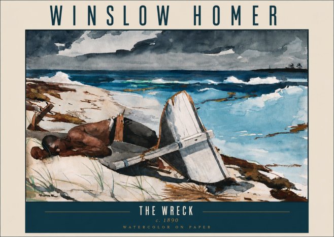 Winslow Homer The Wreck No5 - Poster