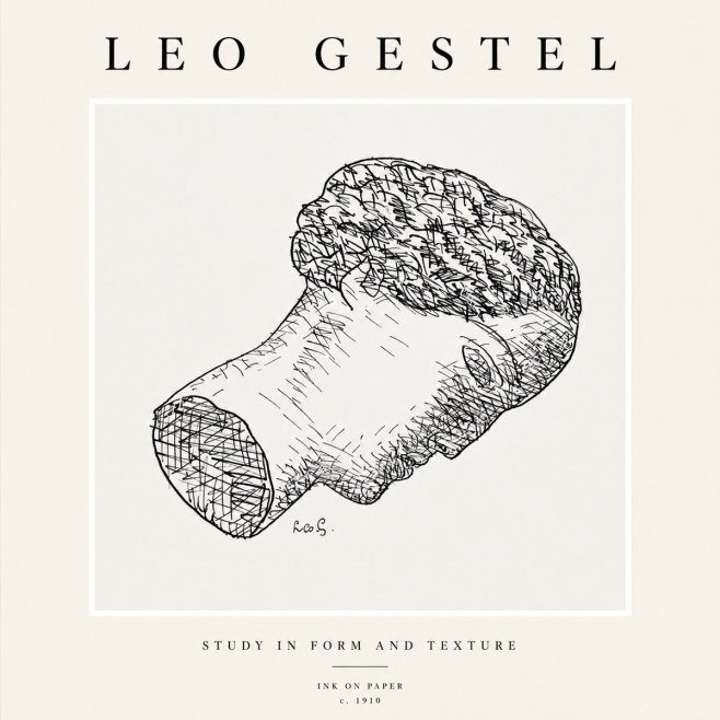 Leo Gestel Study in Form and Texture No1 - Poster