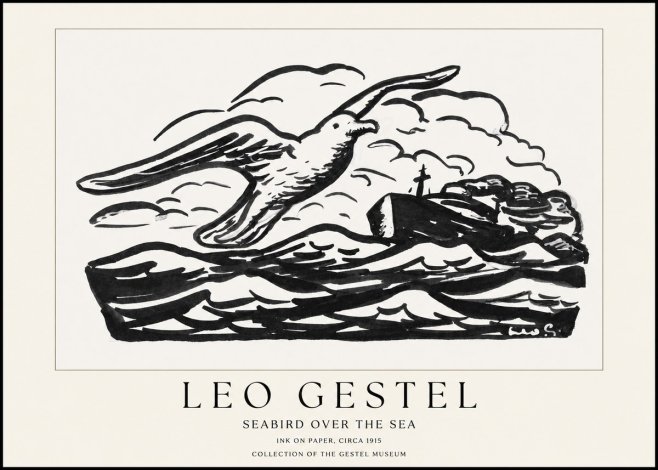 Leo Gestel Seabird over the Sea No1 - Poster