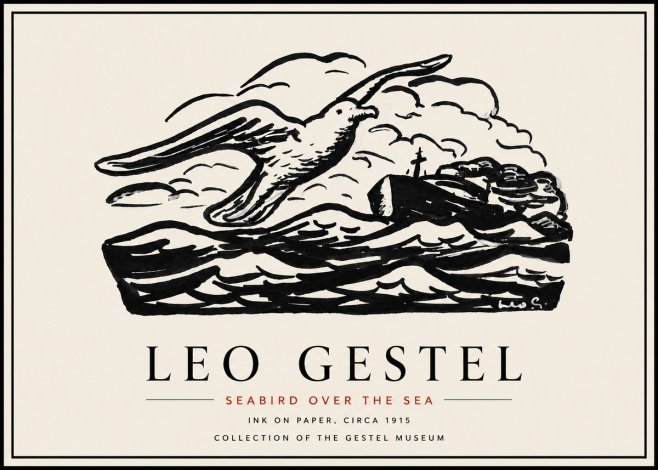 Leo Gestel Seabird over the Sea No6 - Poster