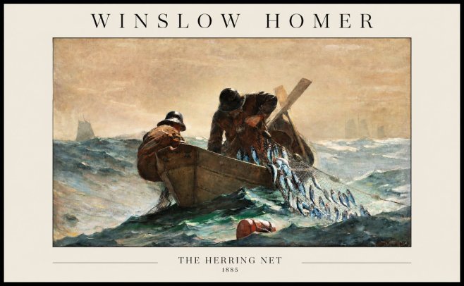Winslow Homer The Herring Net I No1 - Poster
