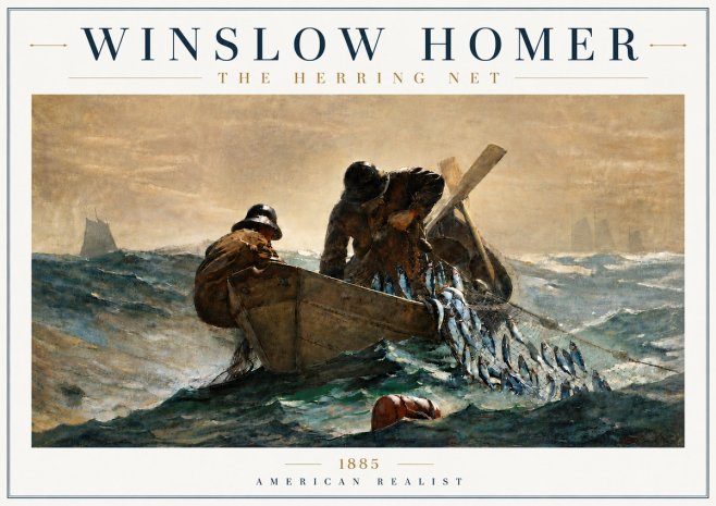 Winslow Homer The Herring Net I No6 - Poster