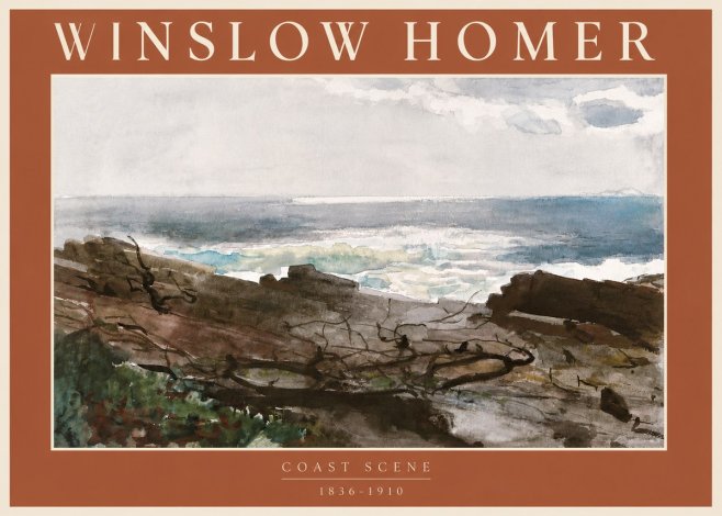 Winslow Homer Coast Scene No6 - Poster
