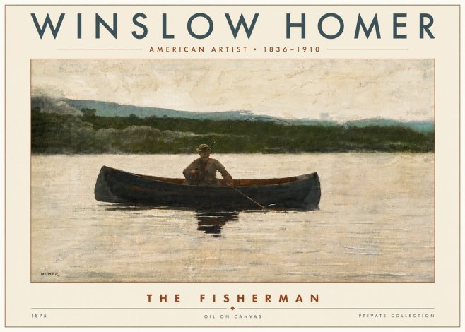Winslow Homer The Fisherman No6 - Poster