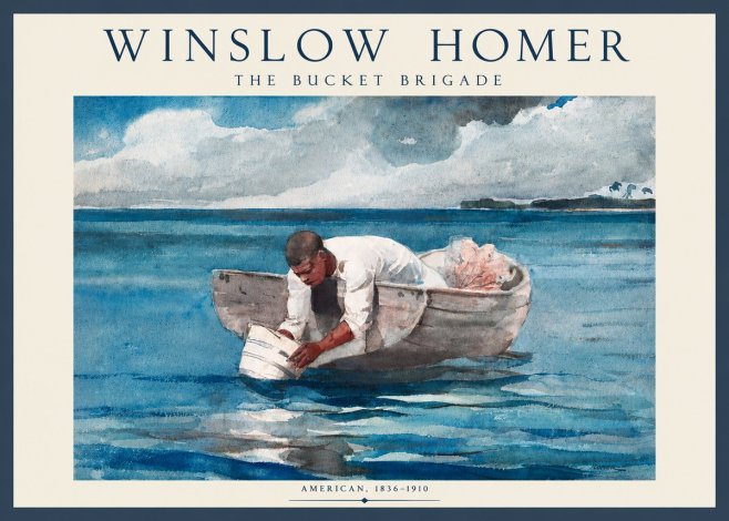 Winslow Homer The Bucket Brigade No3 - Poster