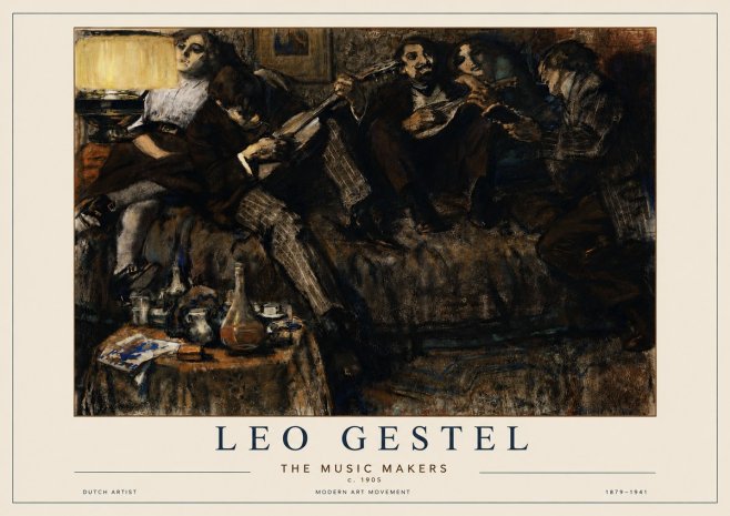 Leo Gestel The Music Makers No3 - Poster