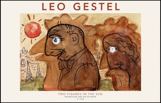 Leo Gestel Two Figures in the Sun No1 - Poster