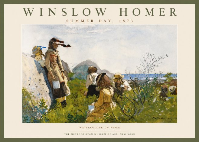 Winslow Homer Summer Day, 1873 No4 - Poster