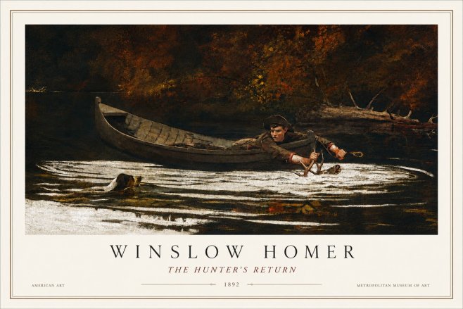 Winslow Homer The Hunter's Return No3 - Poster