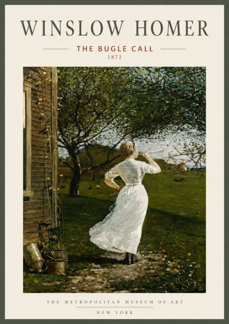 Winslow Homer The Bugle Call No3 - Poster