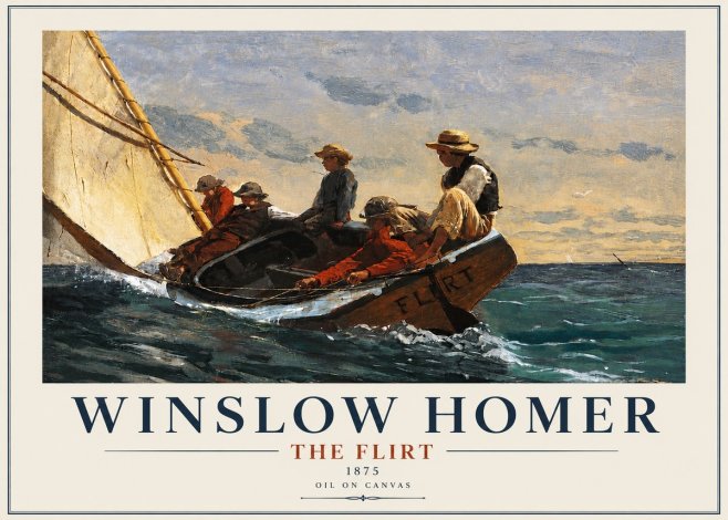 Winslow Homer The Flirt No4 - Poster