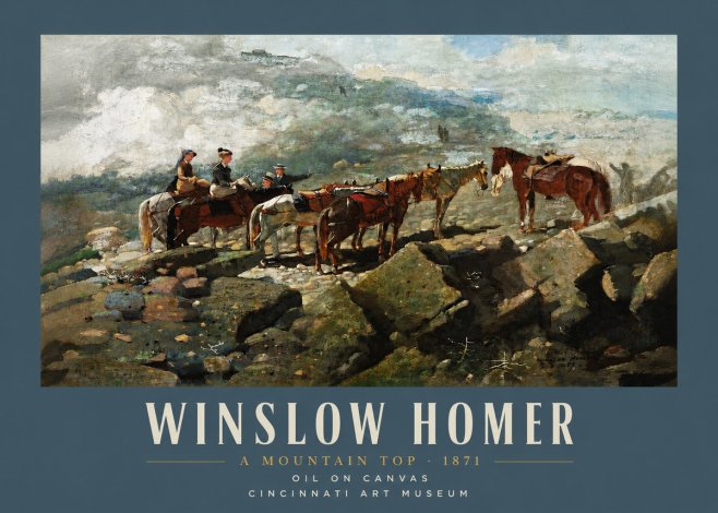 Winslow Homer A Mountain Top No4 - Poster