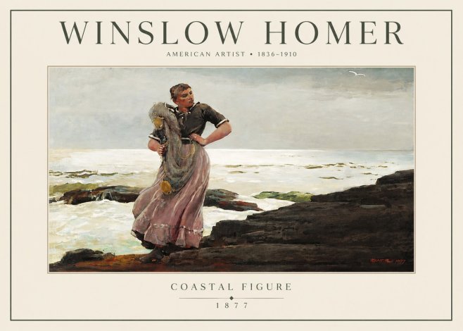 Winslow Homer Coastal Figure No3 - Poster