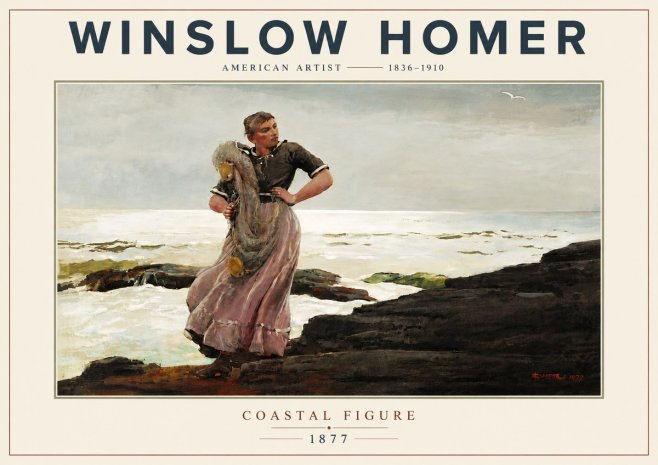 Winslow Homer Coastal Figure No6 - Poster
