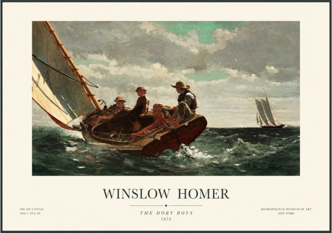 Winslow Homer The Dory Boys No1 - Poster